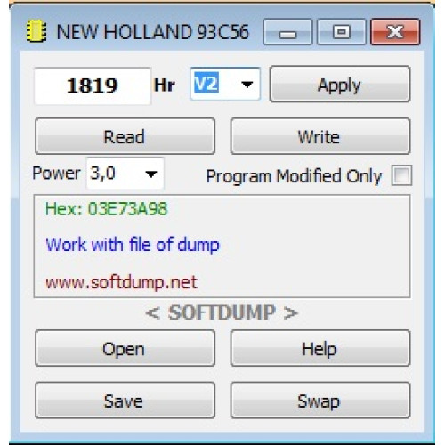 NEW HOLLAND HOURS 93C56