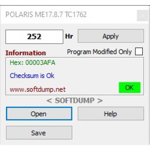 POLARIS ECU ME17.8.7 TC1762