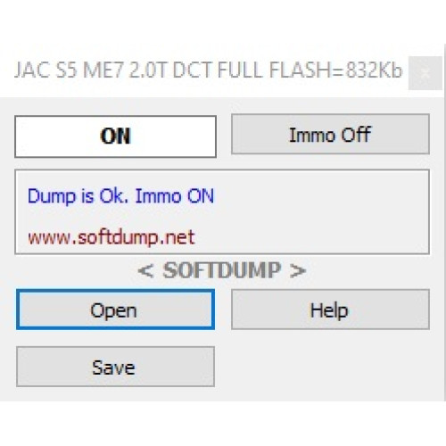 JAC BOSCH ME7 ENG2.0 RT IMMO OFF
