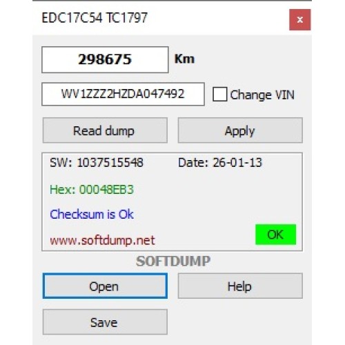 VAG EDC17C54 TC1797 VAG EDC17C54 TC1797