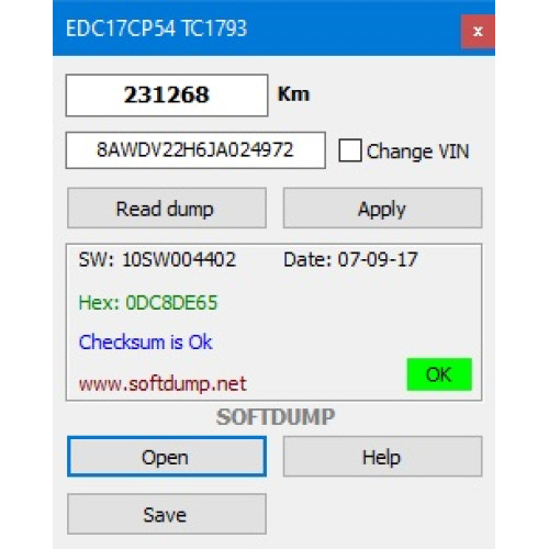 VAG EDC17CP54 TC1793 KM VAG EDC17CP54 TC1793 KM