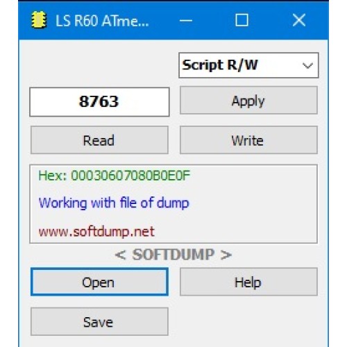 LS R60 TRACTOR ATMEGA169P HOURS