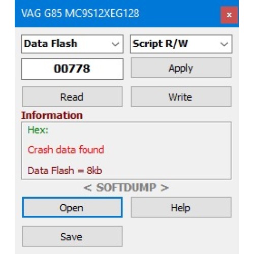 VAG SAS G85 MC9S12XEG128 VAG SAS G85 MC9S12XEG128