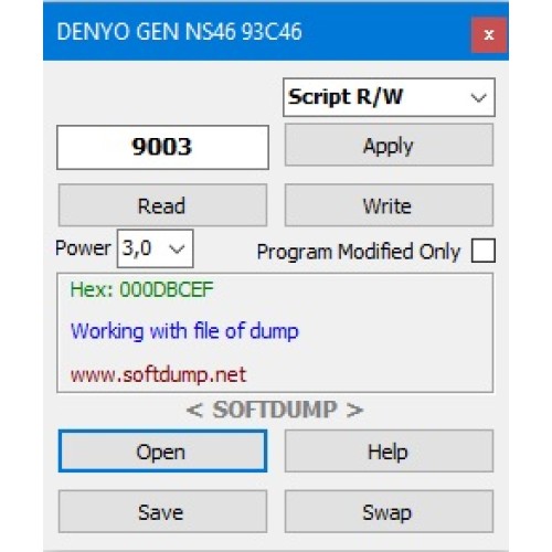 DENYO GEN NS46 93C46 HOURS