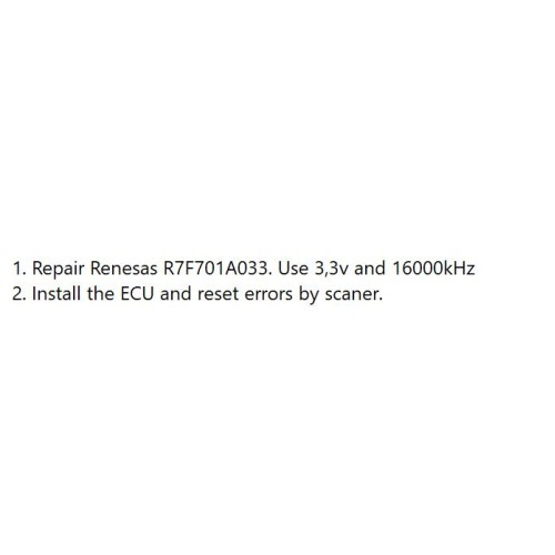 CHANGAN SRS RENESAS RH850