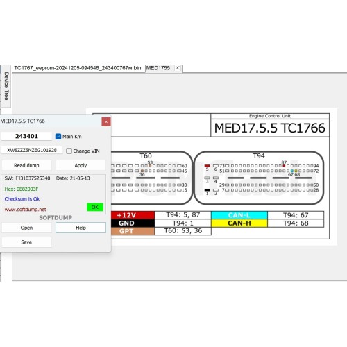 MED17.5.5 TC1766 VAG