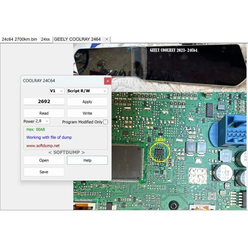GEELY COOLRAY 24C64 GEELY COOLRAY 24C64