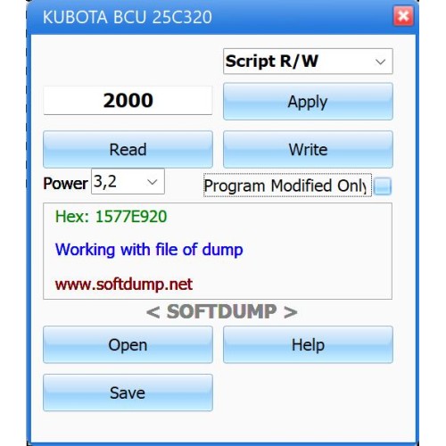 KUBOTA DC70 BCU 25C320 HOURS