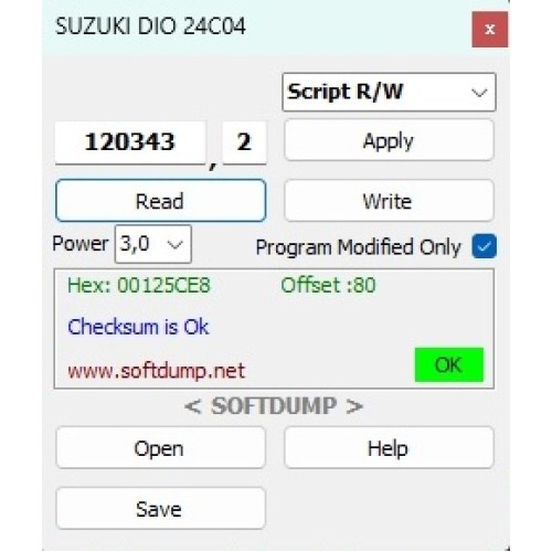 SUZUKI DIO 24C04 SUZUKI DIO 24C04