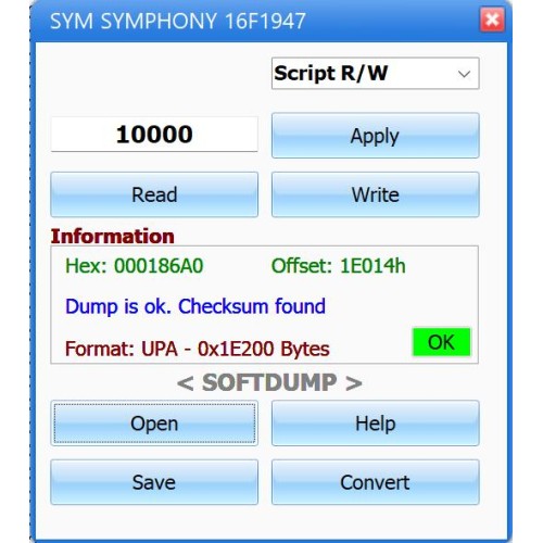 SYM SYMPHONY SR50 PIC16F1947