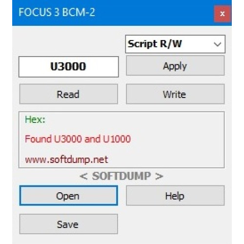FORD FOCUS 3 BCM-2  U3000 LOW BEAM FIX
