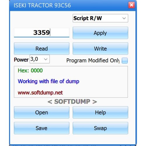 ISEKI AT 460 TRACTOR 93C56 HR