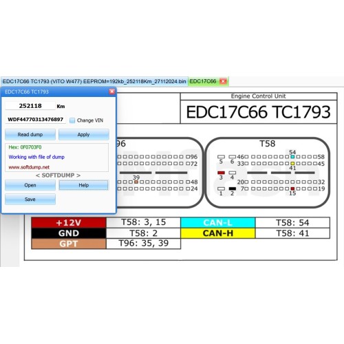 EDC17C66 MERCEDES TC1793