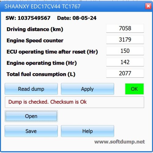 SHAANXY SHACMAN EDC17CV44 Registrator