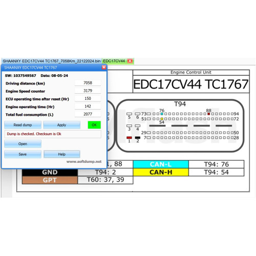 SHAANXY SHACMAN EDC17CV44 Registrator