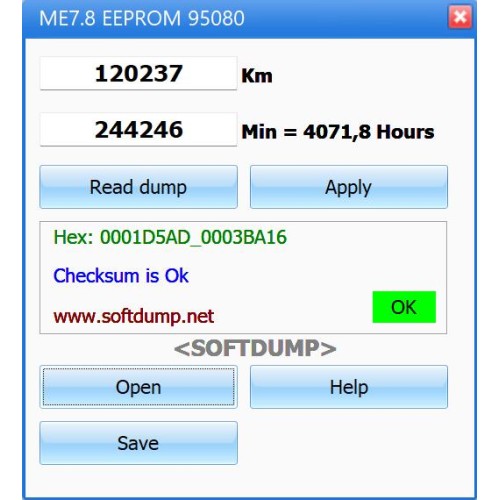 ME7 (ME7.8) CHINA 95080 KM HR