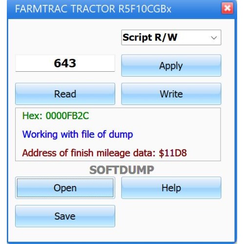 FARMTRAC TRACTOR R5F10CGB HOURS