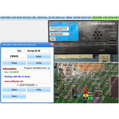 SATURN VUE BCM 9S12DJ128