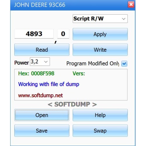 JOHN DEERE SUPER G 93C66 HOURS