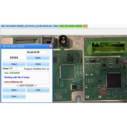 MG HS 2022 LCD DASH 95320 BCM 2416