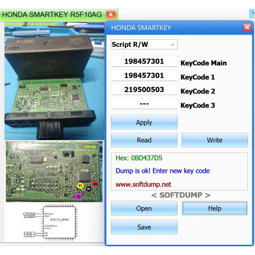 HONDA SMARTKEY ANATEL K1ZB0 R5F10AGFCL