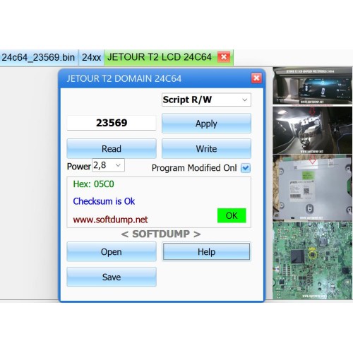 JETOUR T2 LCD (DOMAIN MULTIMEDIA) 24C64 KM JETOUR T2 LCD (DOMAIN MULTIMEDIA) 24C64 KM