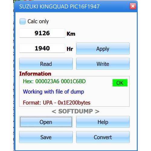 SUZUKI KINGQUAD 750 CLT1310079B (PIC16F1946) 