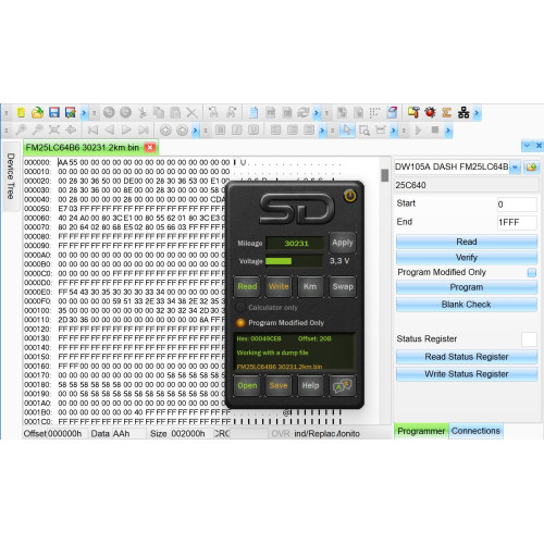 LIUGONG DW105A DASH FM25LC64B6 (25C640) KM