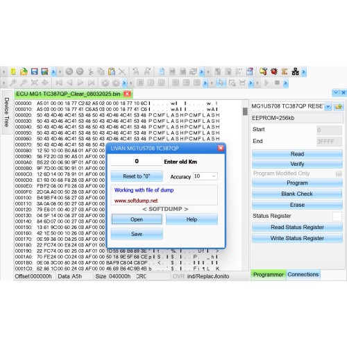 LIVAN MG1US708 TC387QP KM RESET