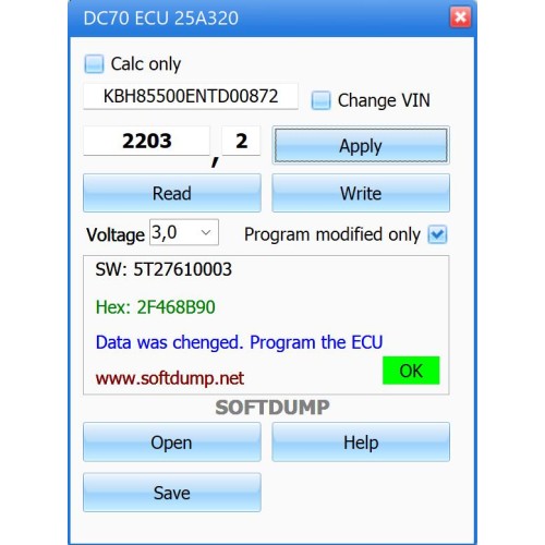 KUBOTA DC70 PRO R5F10DPFJ + ECU 25A320