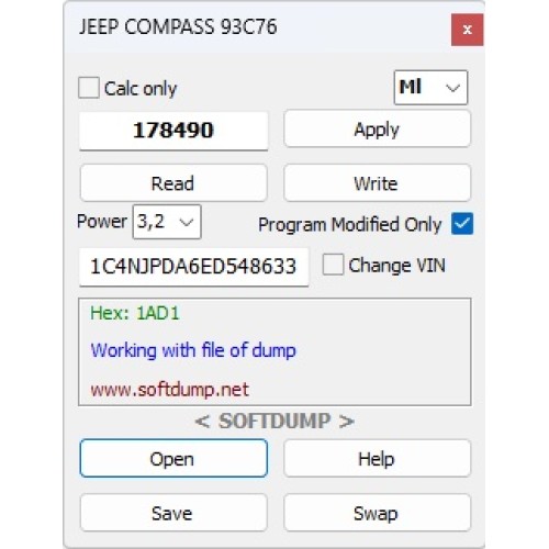 JEEP COMPASS PATRIOT 93C76